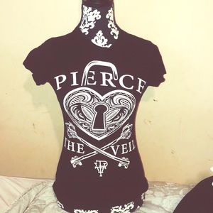 A Pierce the Veil band shirt